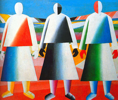 Girls in the Fields Kazimir Malevich